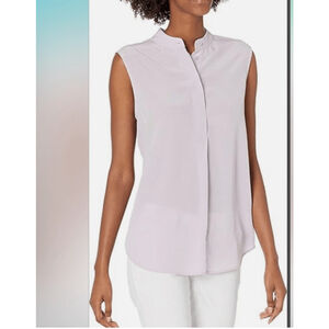 Equipment Femme Therese‎ Top XS Lavender Sleeveless Blouse 100% Silk